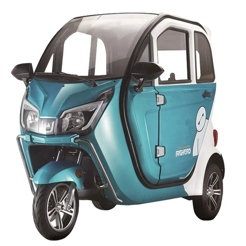 ドライブキャビン付き3輪電動バイク三輪車/大人用助手席/貨物