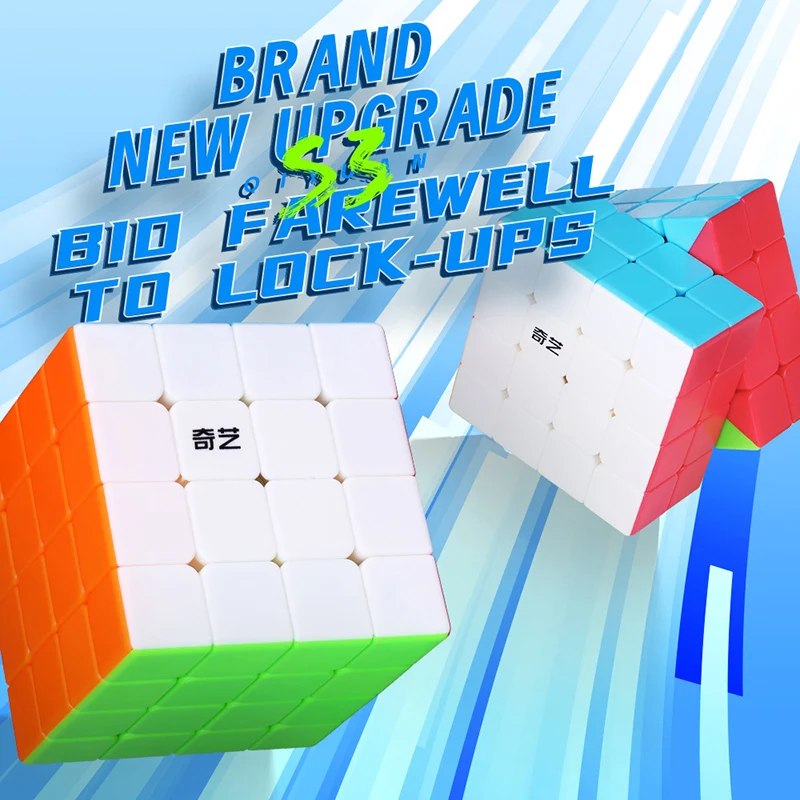 Qiyi Qiyuan S 4x4x4 Magic Cube Puzzle 4x4 Speed Cube Educational