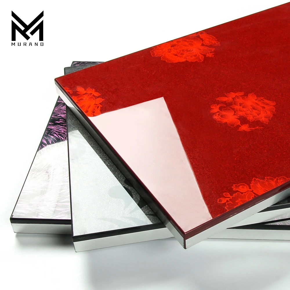 High Gloss Red Acrylic Laminate Sheets For Kitchen Doors 0.5mm