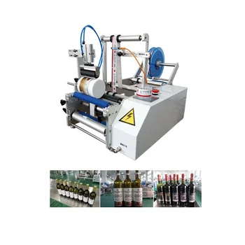 Easy Operation Desktop Plastic Glass Round Bottle Jars Snuff Box Small Manual Semi-automatic Labeling Machine