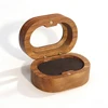 Negro - Caja de anillos dobles
