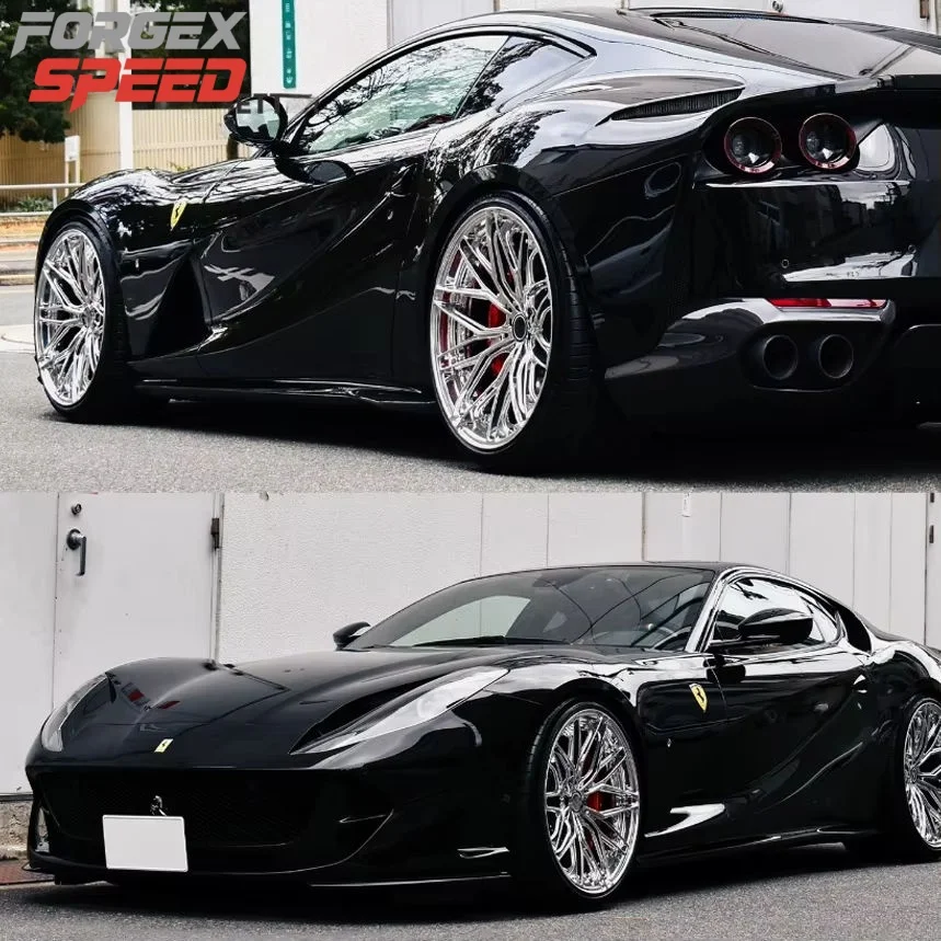 Forgex Car Rims Deep Concave 5x120 5x112 5x114.3 Monoblock Aluminum Alloy Passenger Car Rim Forged Wheels  for Luxury Car