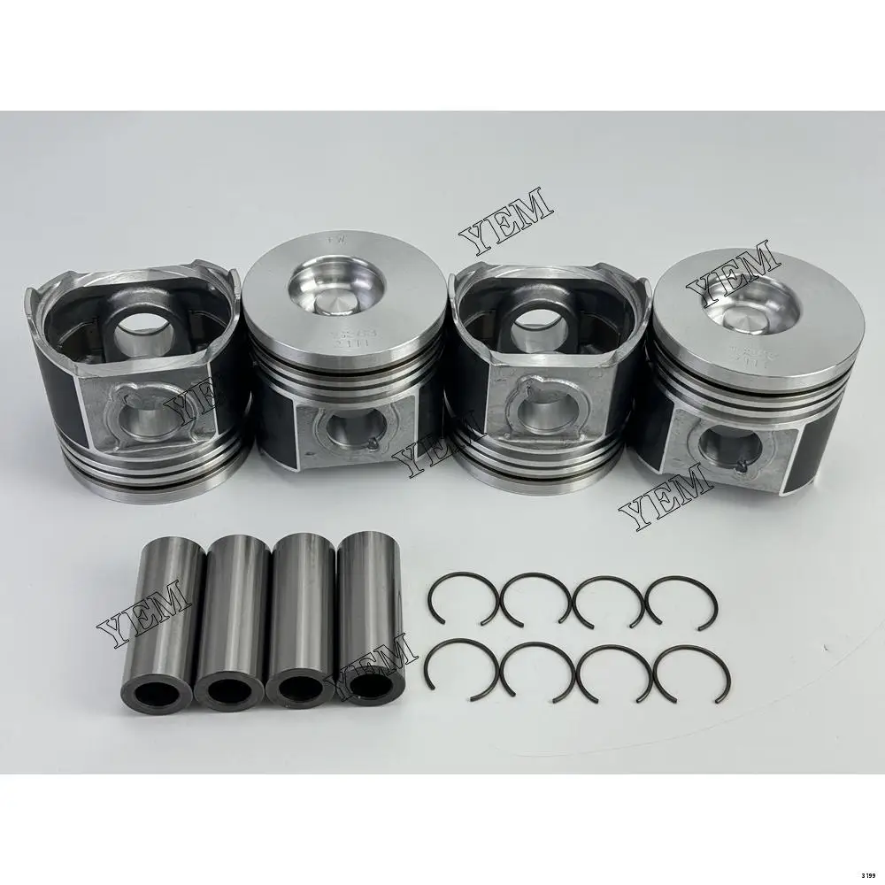 Engine Piston Kit With Pin CIR-CLIP 1G363-21110 Fit for Kubota V2003 Engine Spare Parts