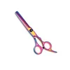 6-inch Colorful Tooth Scissors (Blue Screws)