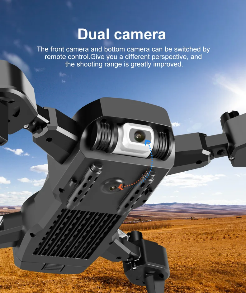 
 21 горячая Распродажа 2,4G WIFI FPV супер сопротивление падению S60 Дрон 4K с HD камерой и всесторонним светодиодным освещением для аэрофотосъемки  