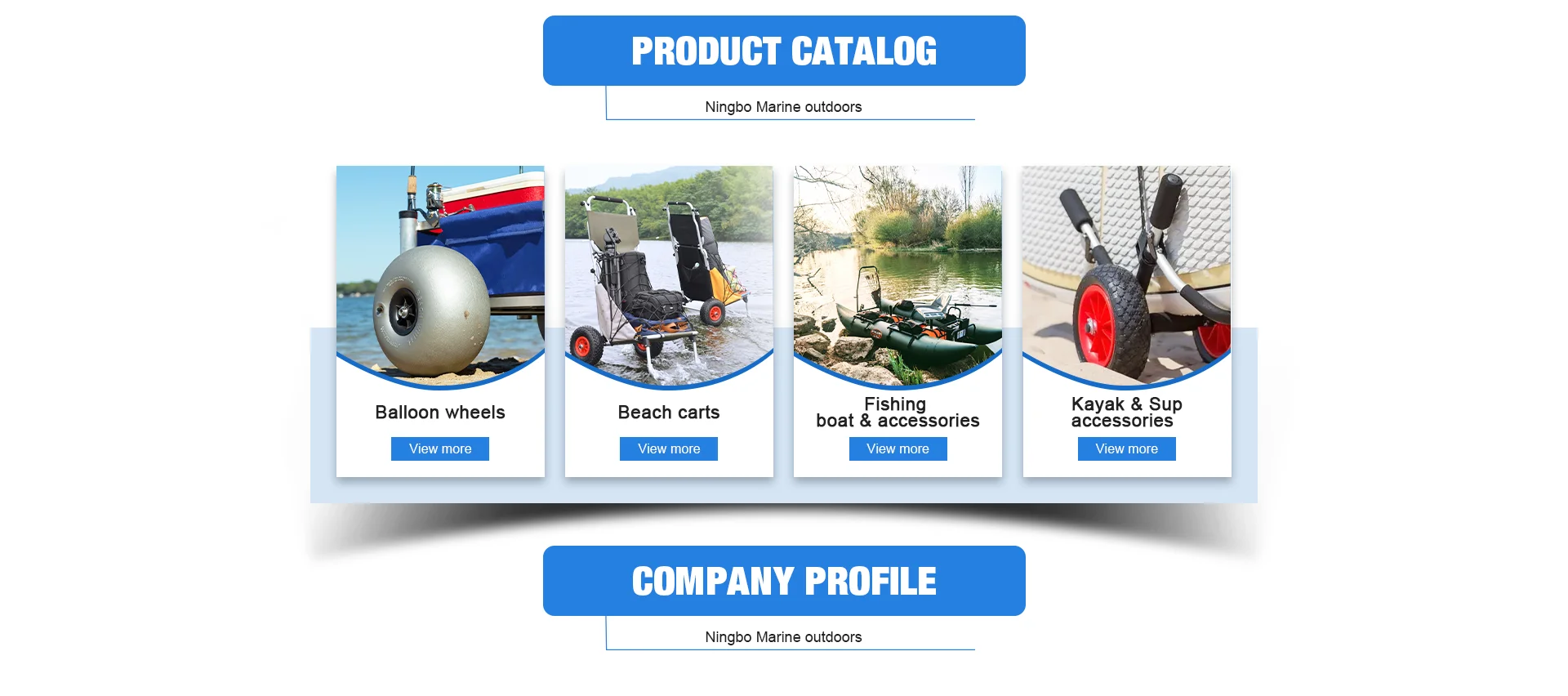 Ningbo Marine Outdoor Products Co., Ltd. Kayak carts, Kayak racks