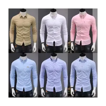 Premium Top Quality Menswear Long Sleeve Business Shirt Cotton Rich Promotes Smoothness and Breathability