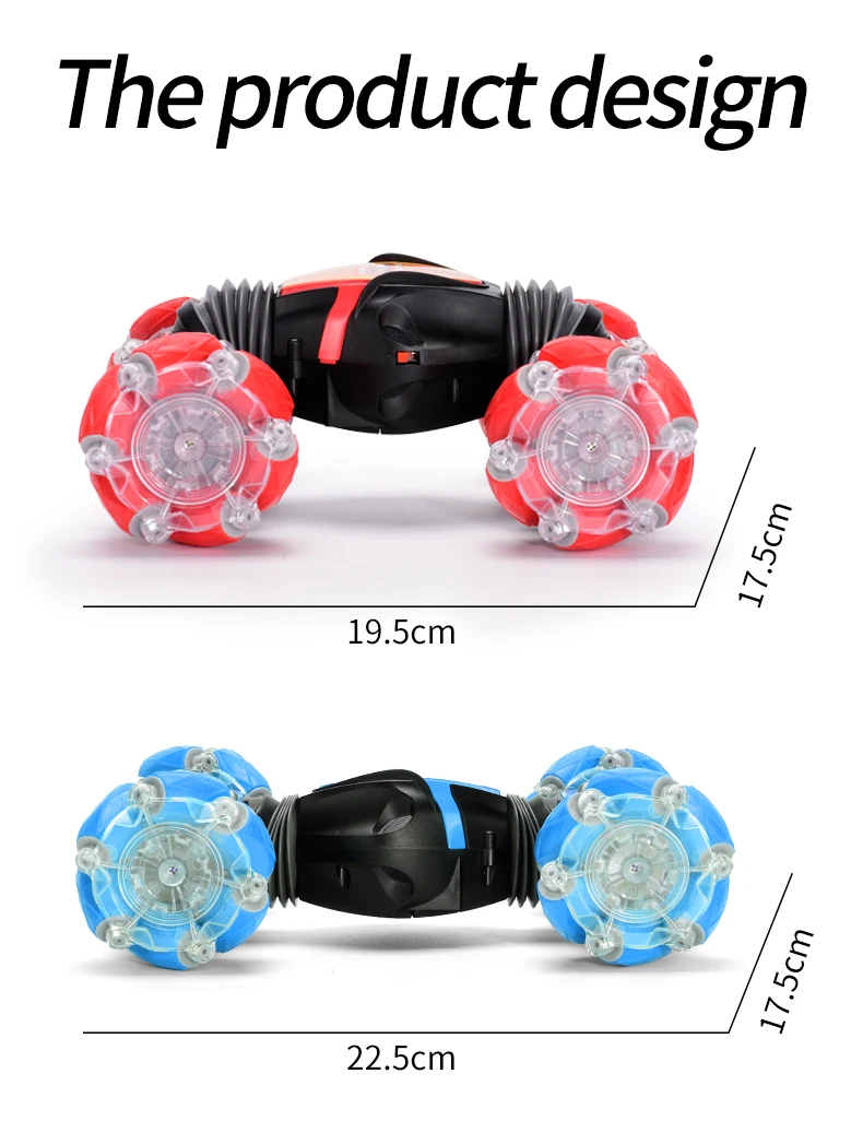 High Quality 2.4g Double Side 4x4 Rc Stunt Car Kids Radio Control Toys