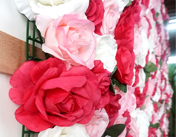 Wholesale Artificial Wedding Flower Wall Backdrop / Indoor Decorative