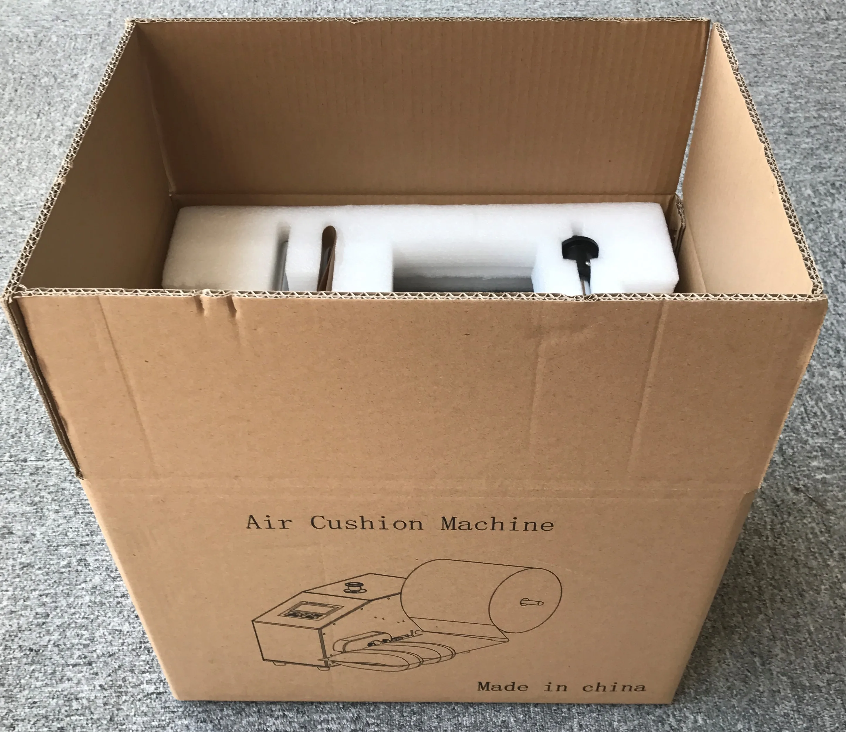 Small Automatic Air Column Plastic Film Package Air Inflation Machine ...