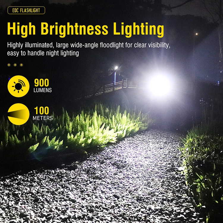 Boruit V7 High Power 1100lumens LED Flashlight - 100M Range