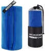 Royal blue cylindrical bag