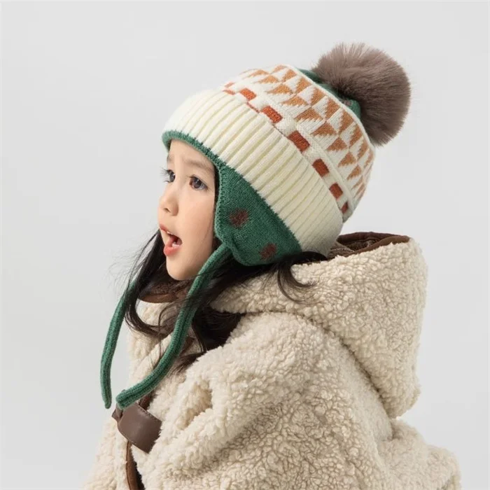 GUATEMALA Plush Lining Thick Knitted Warm Ski Cap Winter Hat Wholesale