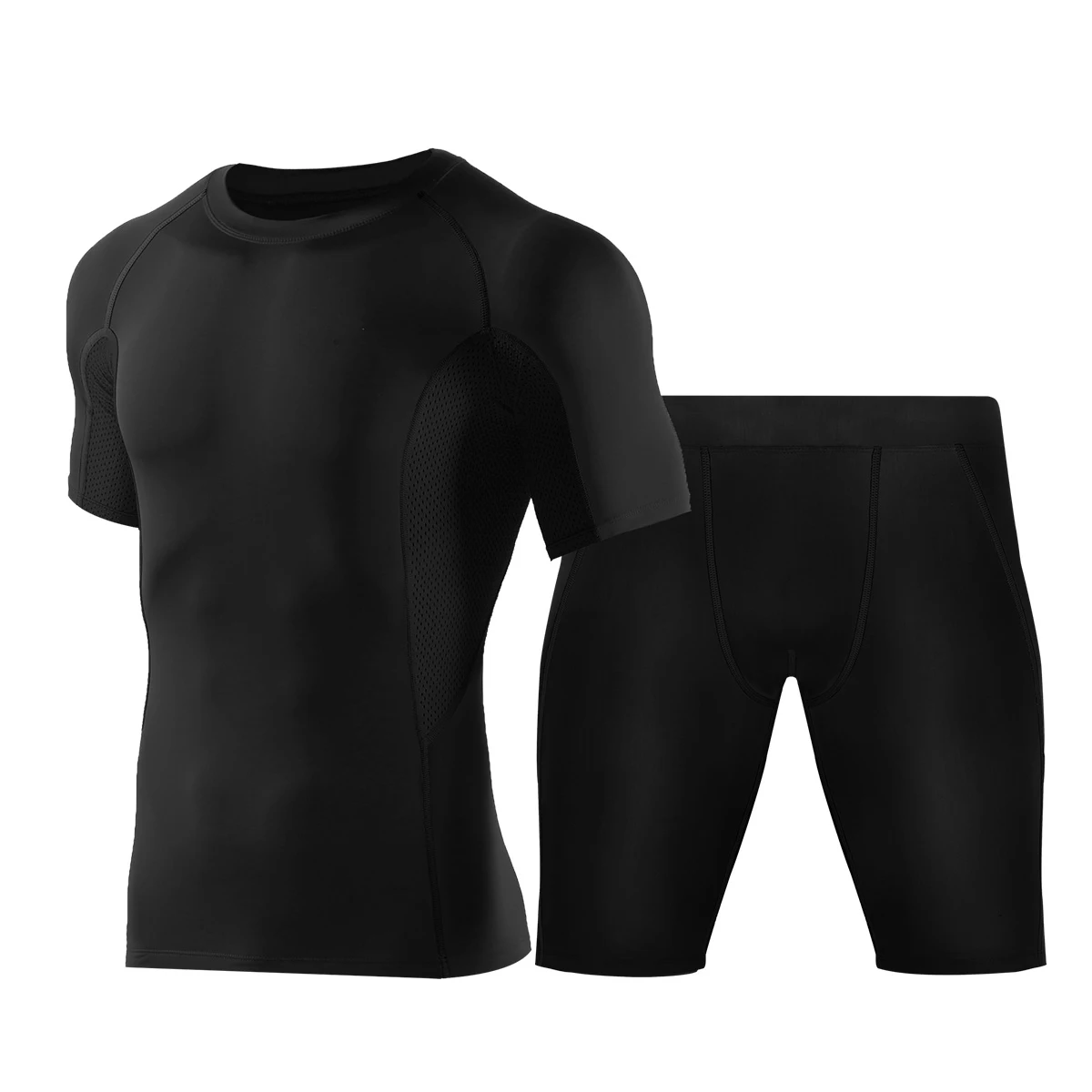 Quickdry Compression Fitness Sports Training Shirt Breathable Short