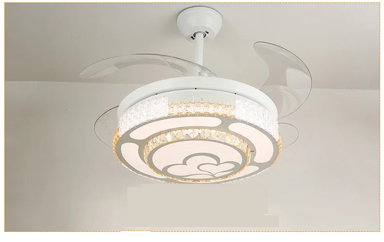 Modern ceiling fan light surface mounted led fan light with remote 42inch