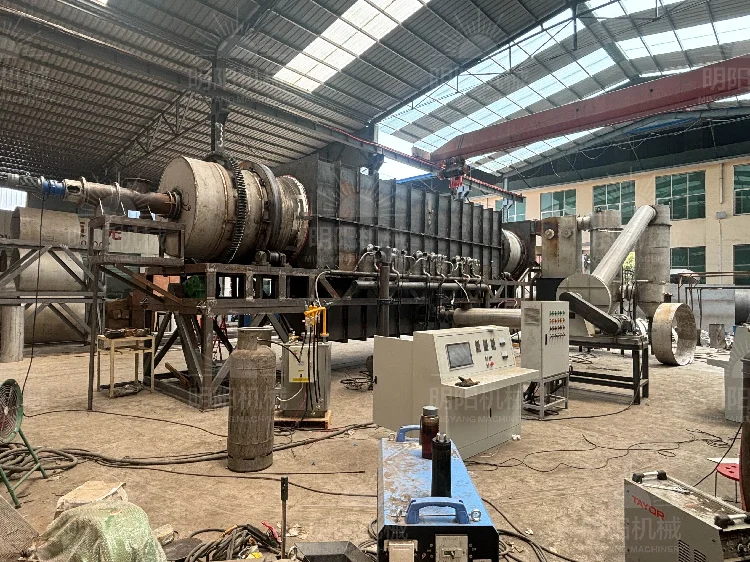 Rotary Coconut Shell Biochar Carbonization Furnace Good Price for ...