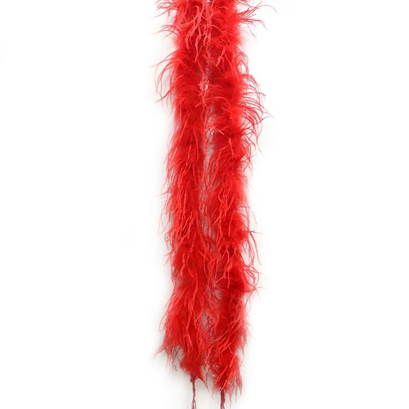 4ply Ostrich Feather Fabric Feather Boa Chandelle Boa For Collar 120ply Decorative Feather