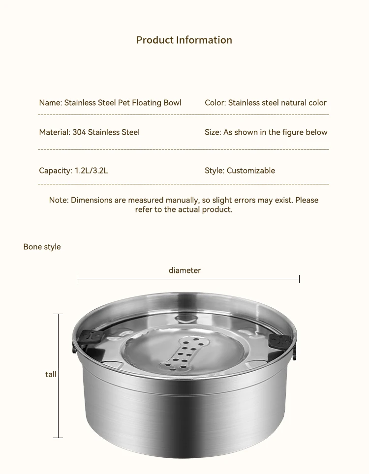NEW Spill-proof Dog Bowl No Spill Raised Dog Food Bowl Stand Stainless Steel Food and Water Bowl Set Pet Feeding Station factory