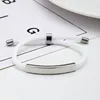 Bracelet corde blanche-acier