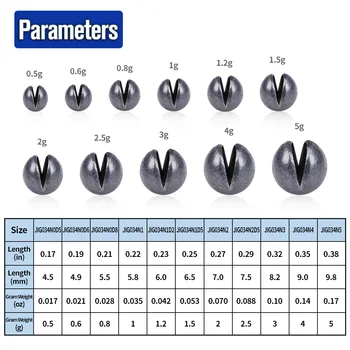 Lot De 50/100 Plombs De Pêche Ovale - Coups Fendus, 0.5-2g, Gris - Neuf