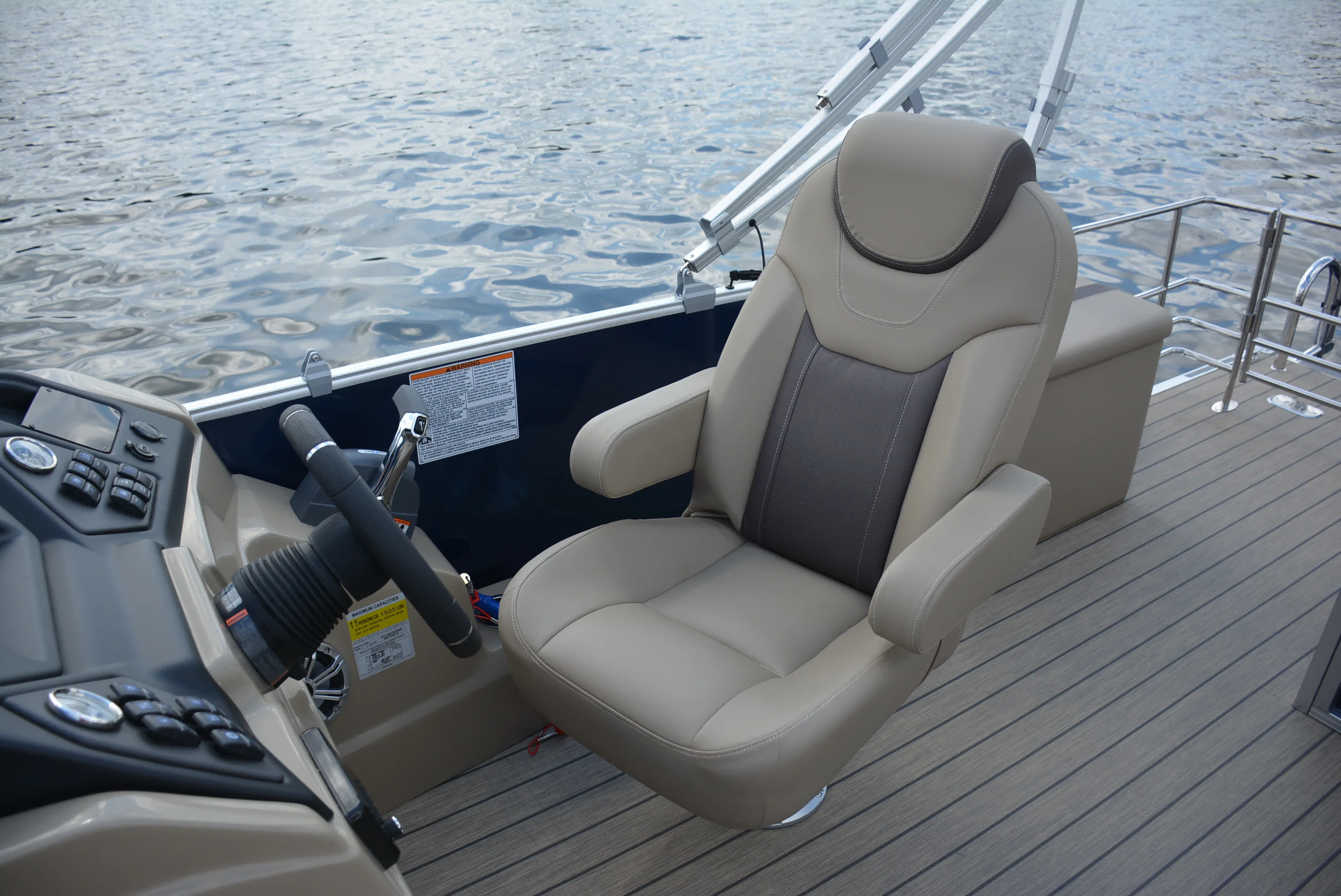 2025 Ecocampor Year New Model 20FT  Aluminum Single Decker Pontoon Boat with Electrical Motor for Sale