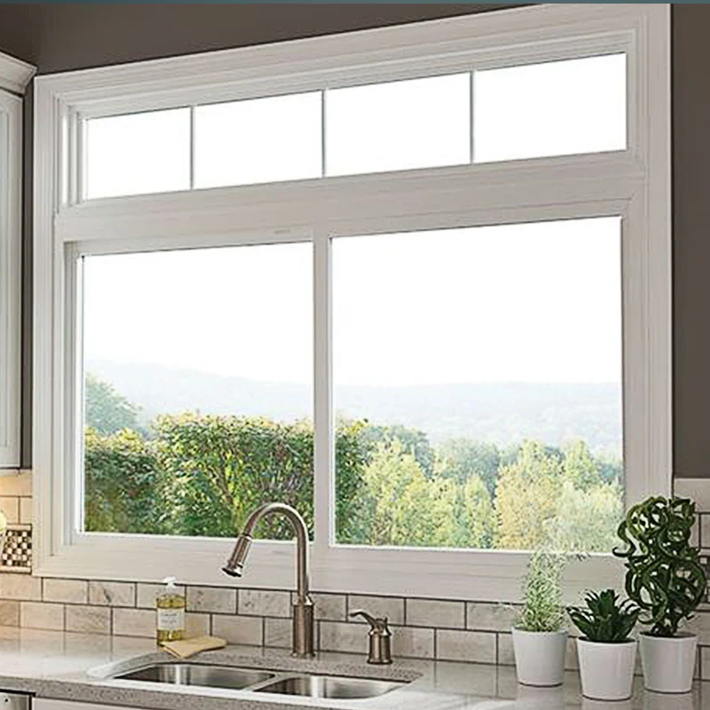 Soundproof Sliding Window with 3-Layer Glass  Noise Reduction 45DB Thermal Break Frame