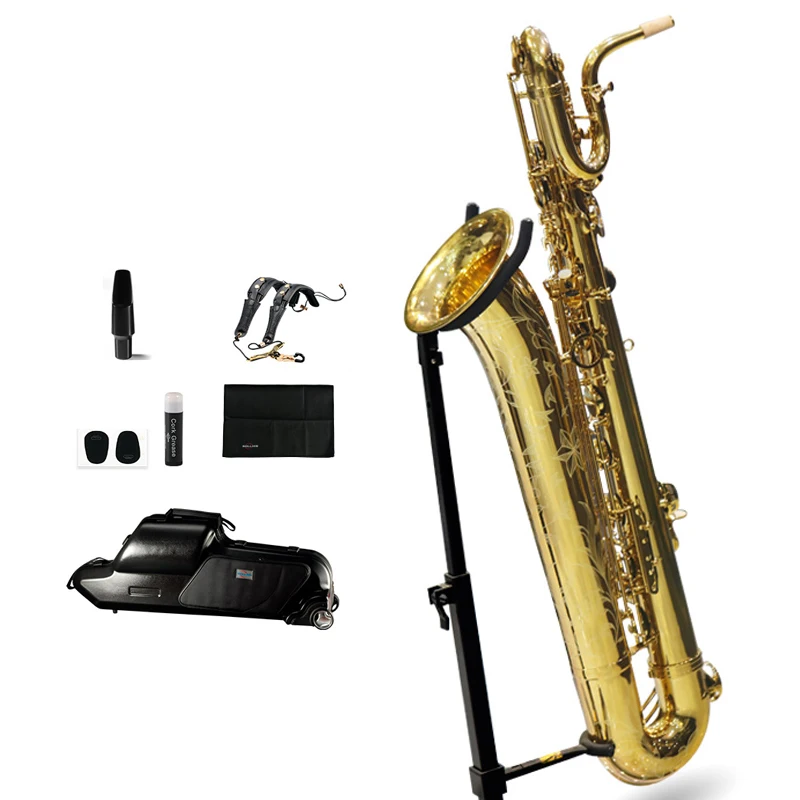 Golden Saxophone - High Quality Tone Eb Gold B886 Baritone