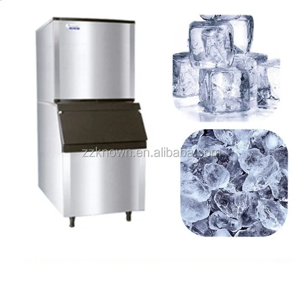 Oem 250kg Big Capacity Commercial Ice Cube Maker Machine With Water