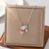 Cuore smaltato rosso