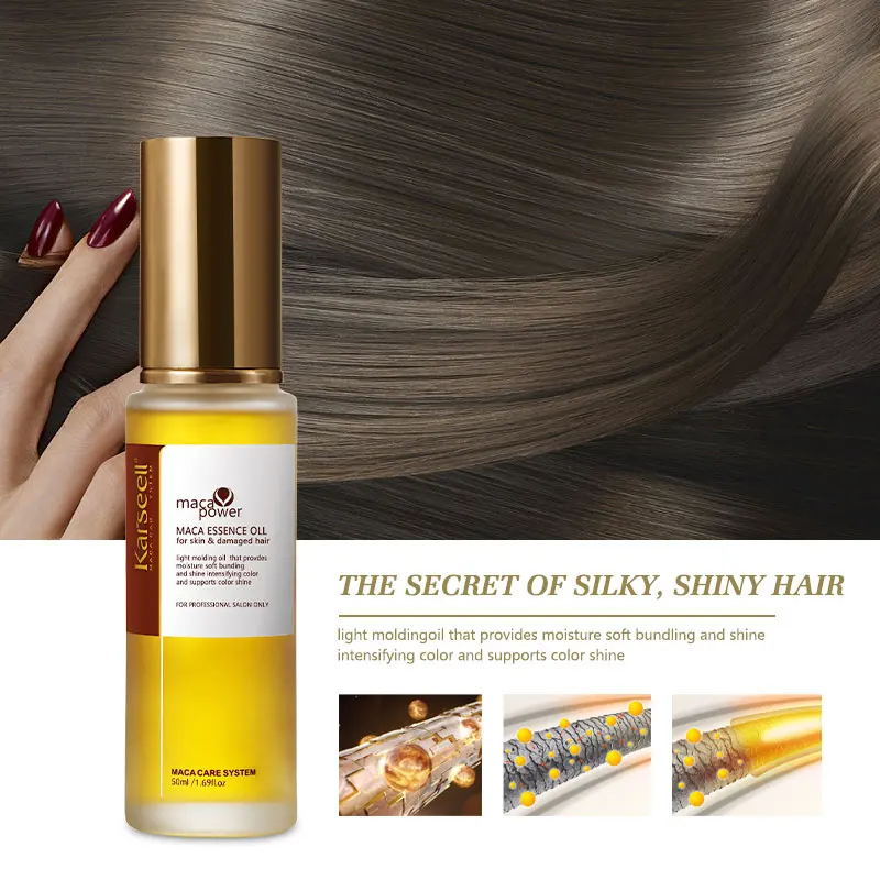Karseell Maca Oil Private Label Scapl Care Argan Oil Vitamin Essence Promote  Hair Oil Hair Growth Nourishes