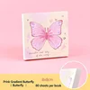 1 notes autocollantes papillon dégradé rose