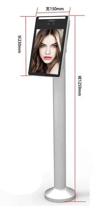 7/8 inch biometric  face recognition door access control  system dynamic camera facial recognition machine