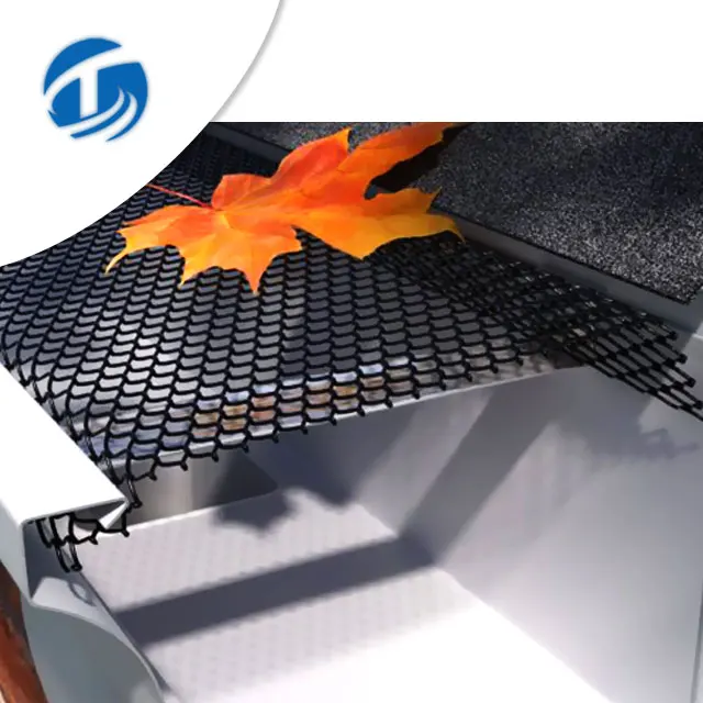 Aluminum Sheet Gutter Guard Mesh No Blocked Leaves Gutters Guttering