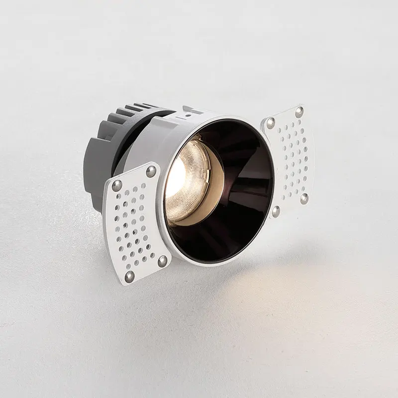 Точечный светильник Trimless с узкой рамкой круглая Встраиваемая потолочная лампа полного спектра 15 Вт точечный ediless