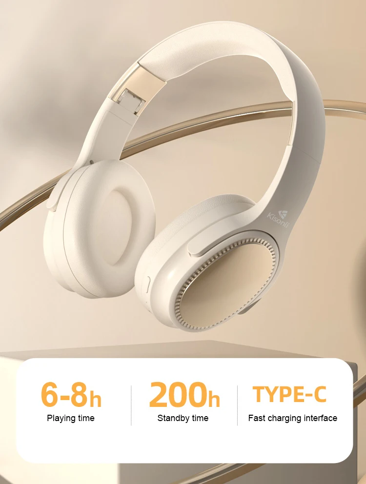 Kisnoli A12 Sports Blue Tooth Oem Gaming Headset for Girls