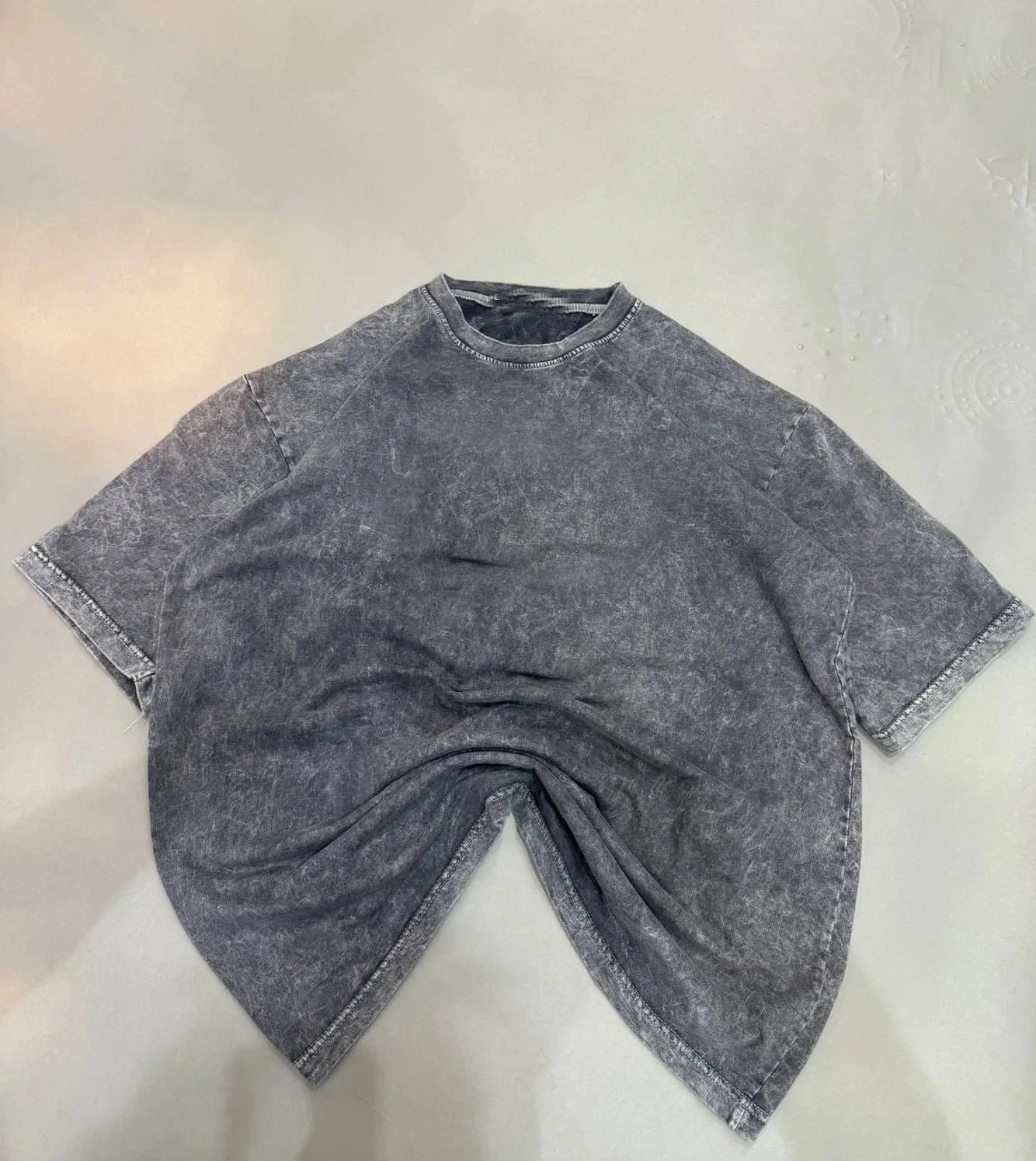Manufacturer Custom Printed T Shirt Oversized Acid Wash Heavyweight Regular Fit Cropped Distressed Vintage 100% Cotton gallery 5