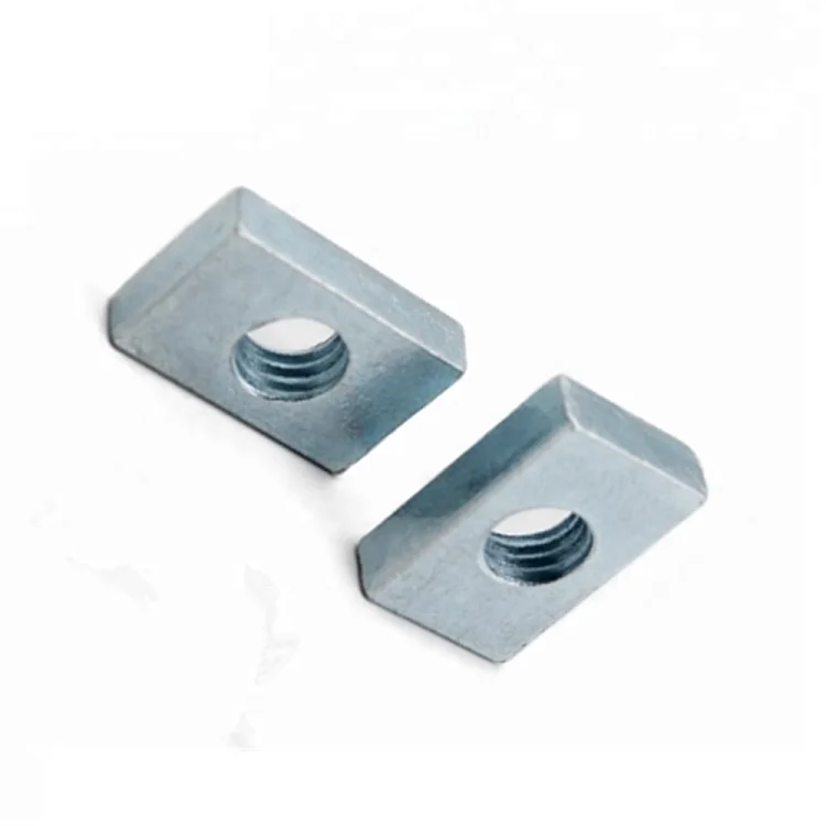 Locking galvanized stainless steel rectangular nuts for heavy industry