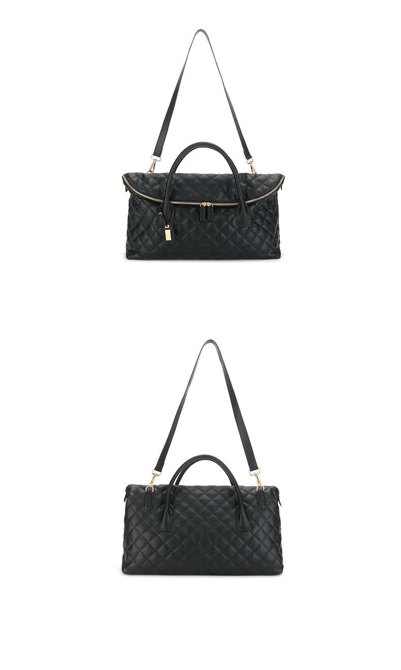 Brand Name Bag Blank Label Luxury Genuine Leather Large Handbag For