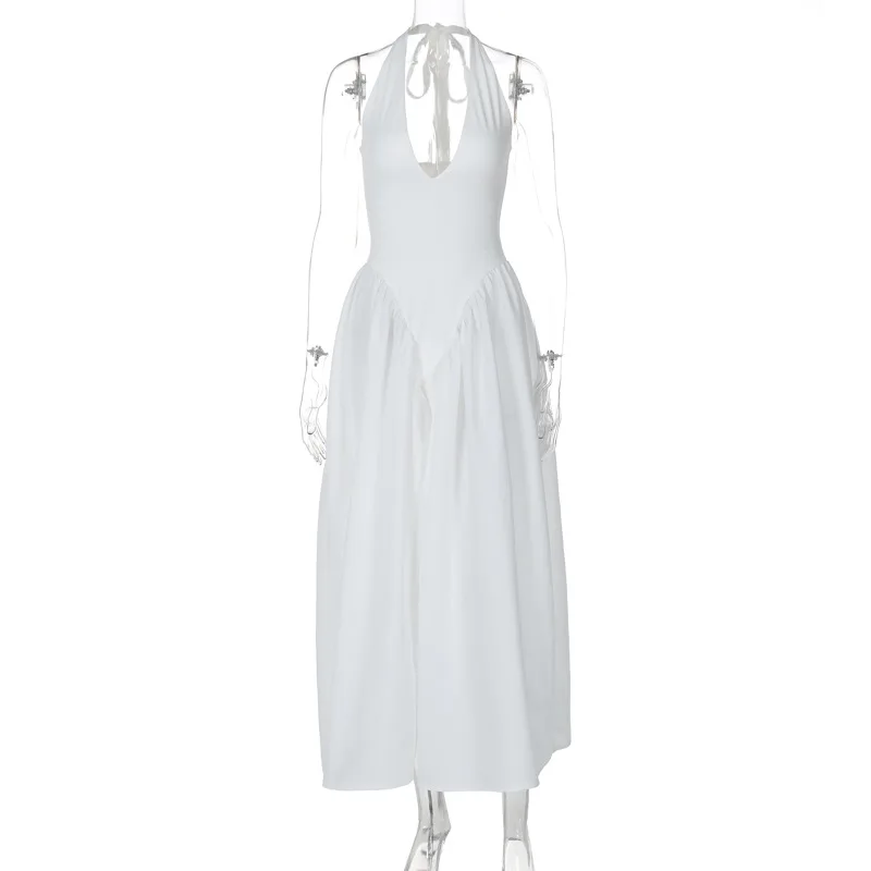 knee length dresses for ladies Nevaeh Hollow Out Backless Maxi Dress