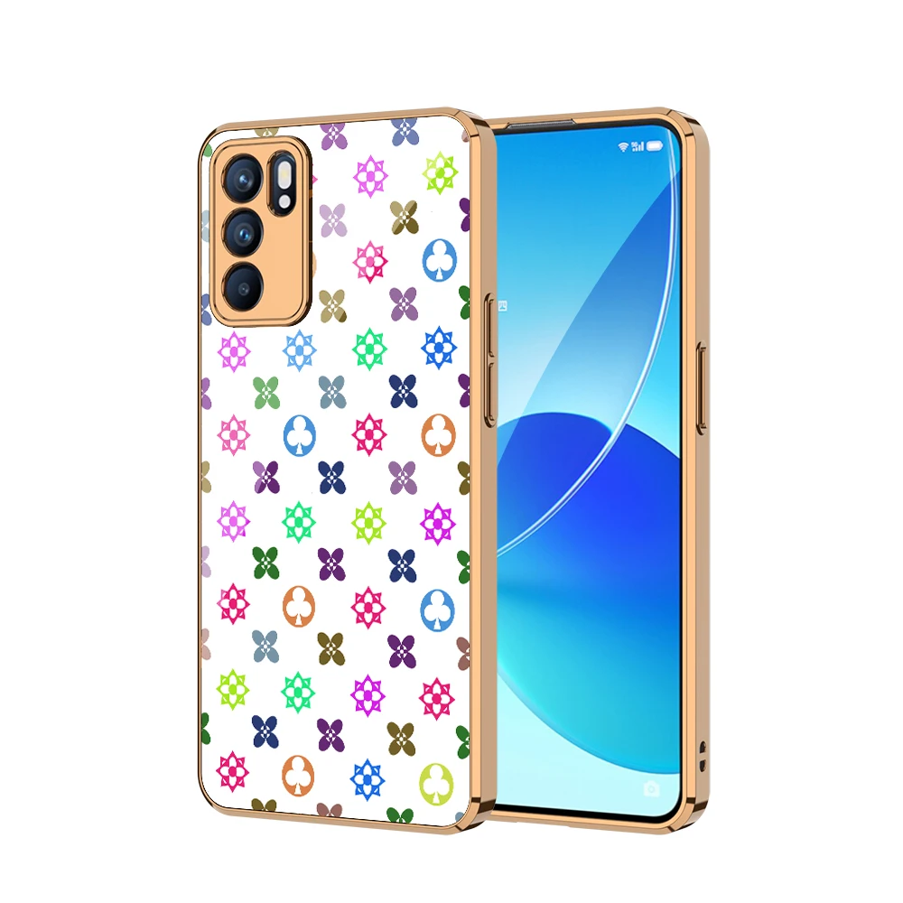 oppo reno 6 back cover gold