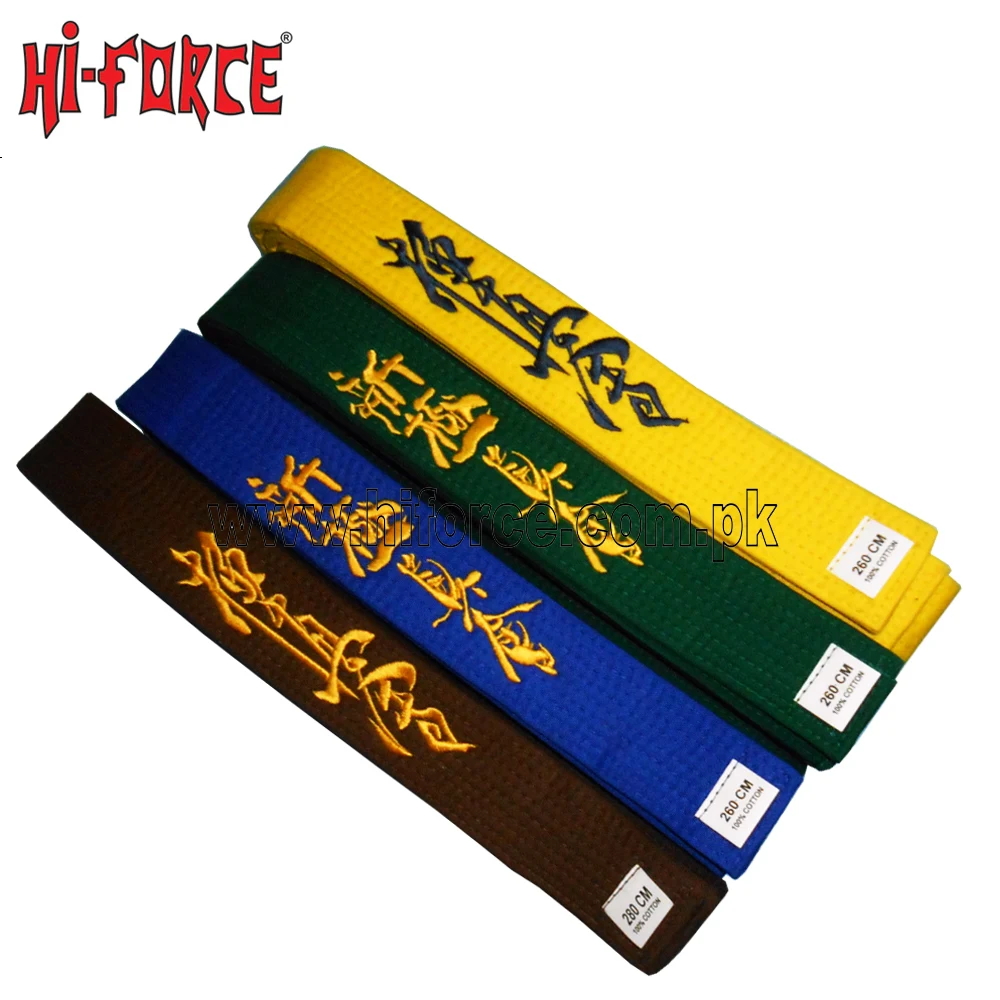 Custom Logo Wholesale Kyokushin Karate Belts Kyokushinkai Kata Japan