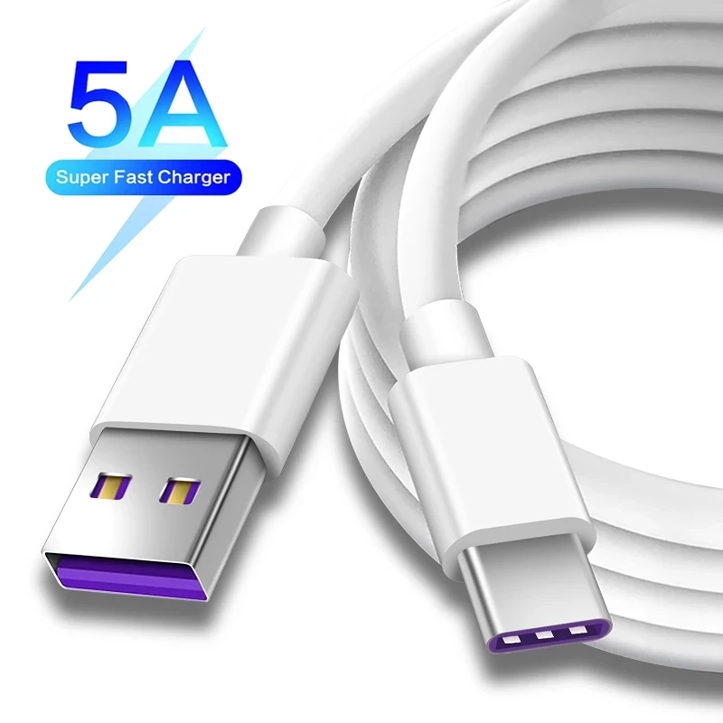 thumbnail image 2 of USB-A To USB-C Fast Charging Data Cable - 5A, 3FT/6FT - For Samsung/Huawei 2 of 4