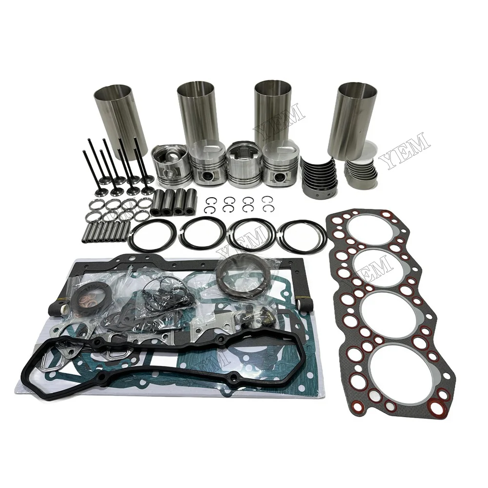 S4E Overhaul Rebuild Kit Replacement for Mitsubishi S4E2 Engine FD20 FD23 FD25 Forklift Piston 34417-04100