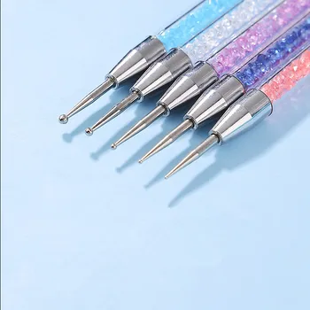 5 STÜCKE Nail Art Punktierstift Set – Dual-End Edelstahl Für Punktmuster, Strass & Maniküre