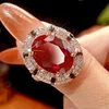 Red corundum ring
