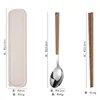 Korean-Style (Silver) Three-Piece Set with Handle