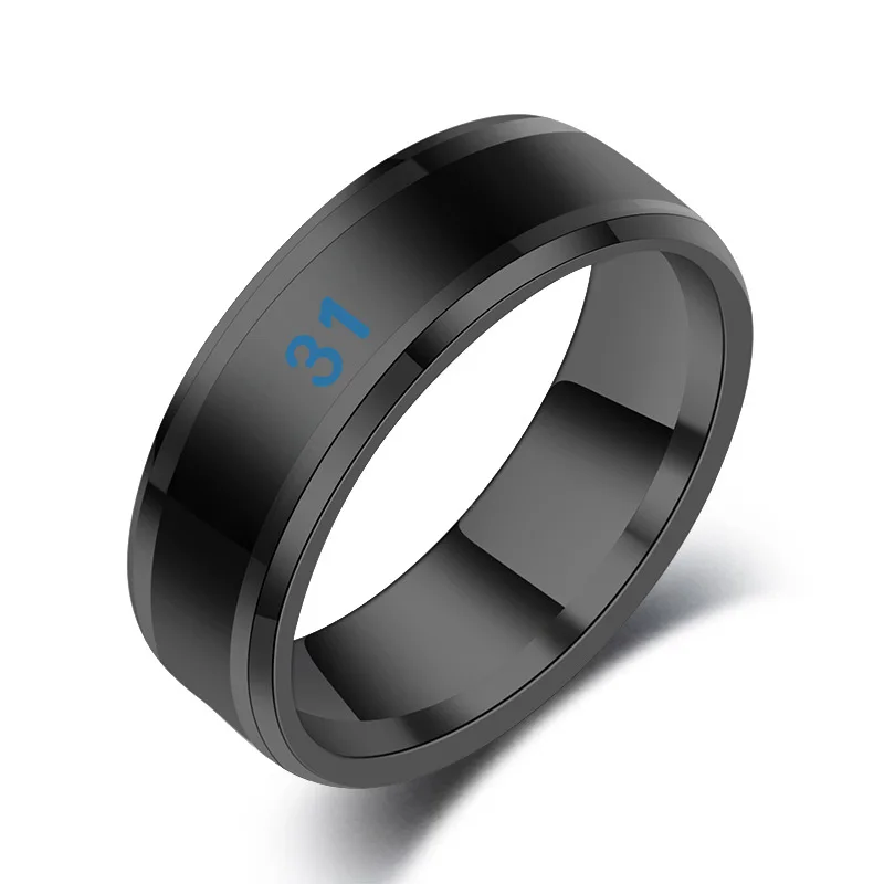 Stainless Steel Smart Ring Temperature Ring Temperature Intelligent ...