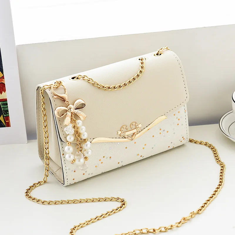 Factory Direct Sale of 2026 New Style Chain Crossbody Bag for Women Versatile and Fashionable Premium Shoulder Bag with Sequins.
