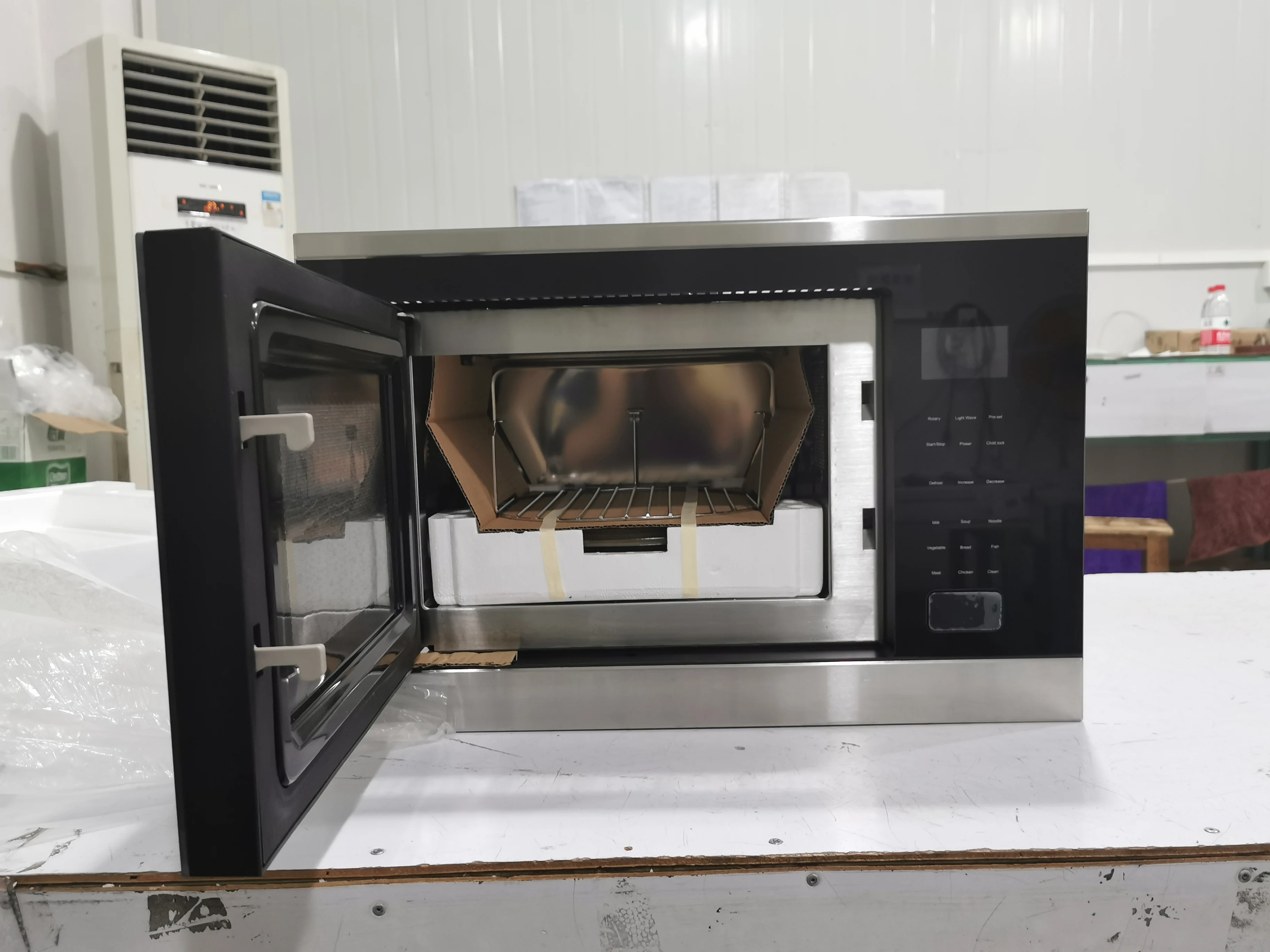 New 25l Stainless Steel Microwave Oven Multifunctional Builtin For