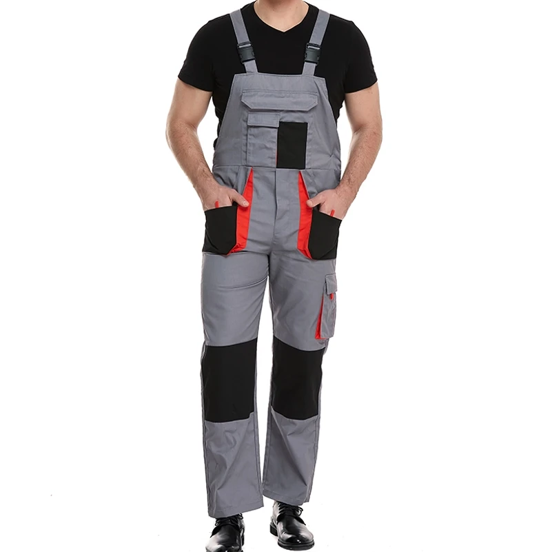 ZHENGXING Custom Color 2023 Multi Pockets Men Work Wear Flame Resistant Bib Overall Fit Elastic Waist